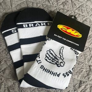 FWR Black and White Athletic Socks